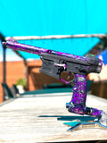 Custom 1-1 Superlight Pooty / Airtac / Monk Speed Build - Pulsar D with Violet splash / Marble base