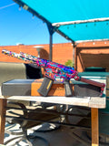 Custom Anodized Wolverine MTW billet series Tactical with drop stock