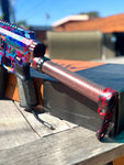 Custom Anodized Wolverine MTW billet series Tactical with drop stock