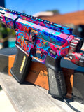 Custom Anodized Wolverine MTW billet series Tactical with drop stock