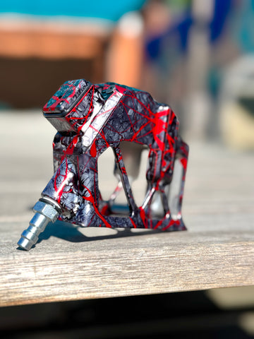 Gloss Monk M Adapter for Hi-Capa - 1 of 1 / Red splash Marble base anodzied (Not painted!)