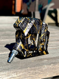 Gloss Monk M Adapter for Hi-Capa - 1 of 1 / Gold splash Marble base anodzied (Not painted!)