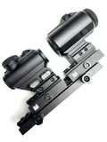 Monstrum Ghost Red Dot Sight | Ghost G3 3X Micro Magnifier with Flip to Side Mount | Combo