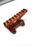 Custom 1 1/2 inch Picatinny riser - Red splash with copper marble