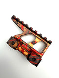 Custom 1 1/2 inch Picatinny riser - Red splash with copper marble