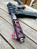 Custom 1-1 Anodized Marble with Red splash Airtac / Pooty Edge Speedsoft Airsoft Build