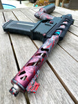 Custom 1-1 Anodized Marble with Red splash Airtac / Pooty Edge Speedsoft Airsoft Build