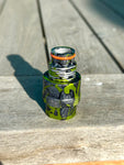 Venting On / Off HPA ASA Adapter - Style 2 /  1-1 Polished Lime Green splash with marble base