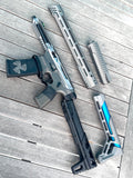 Custom G&G Cobalt Kinetics BAMF Airsoft AEG Training Rifle w/ G2 Gearbox and Sidecar Upper