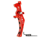 CNC Aluminum Advanced Speed Trigger - Red / Style D