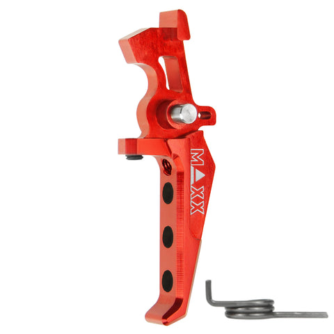 CNC Aluminum Advanced Speed Trigger - Red / Style E